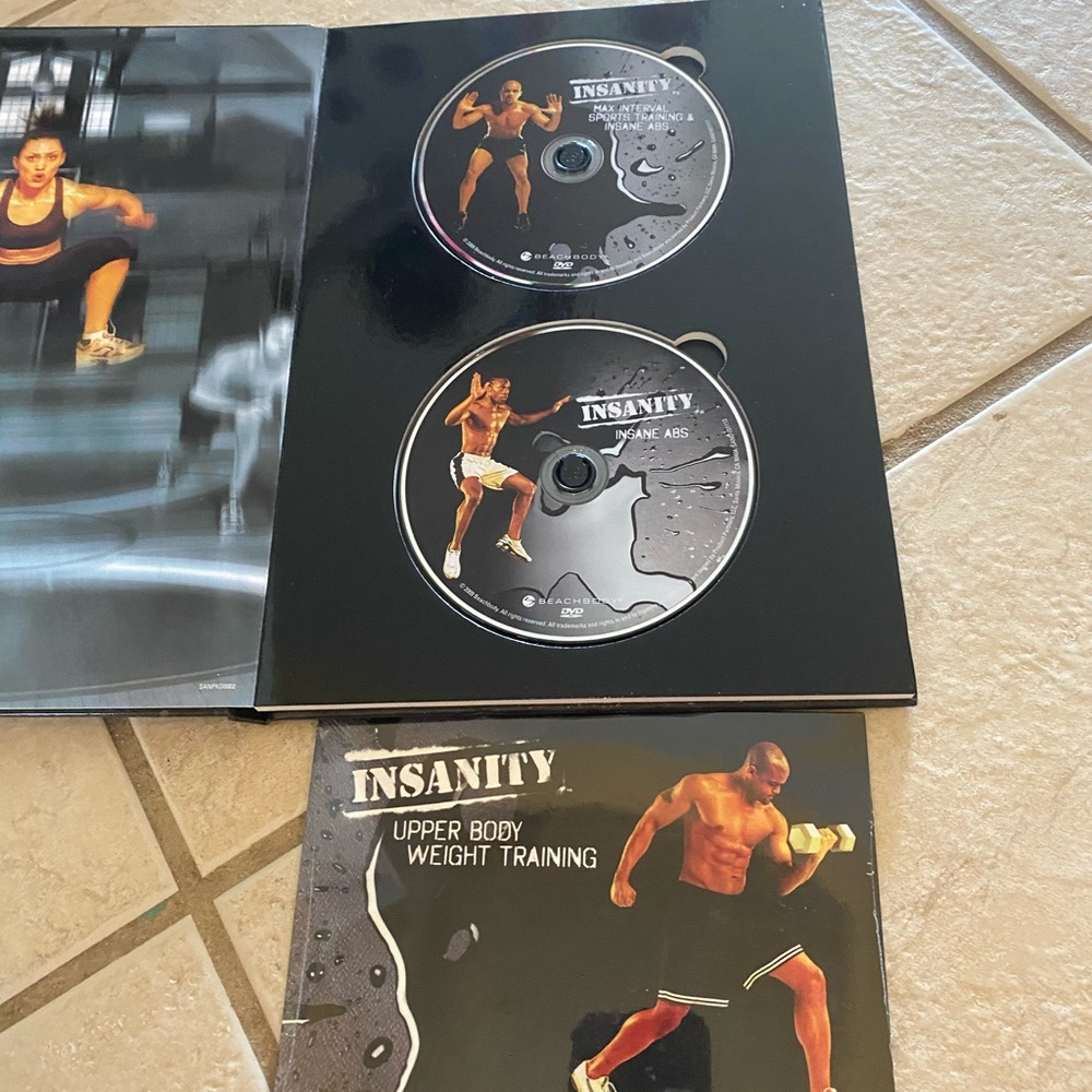 Three disc Insanity workouts.